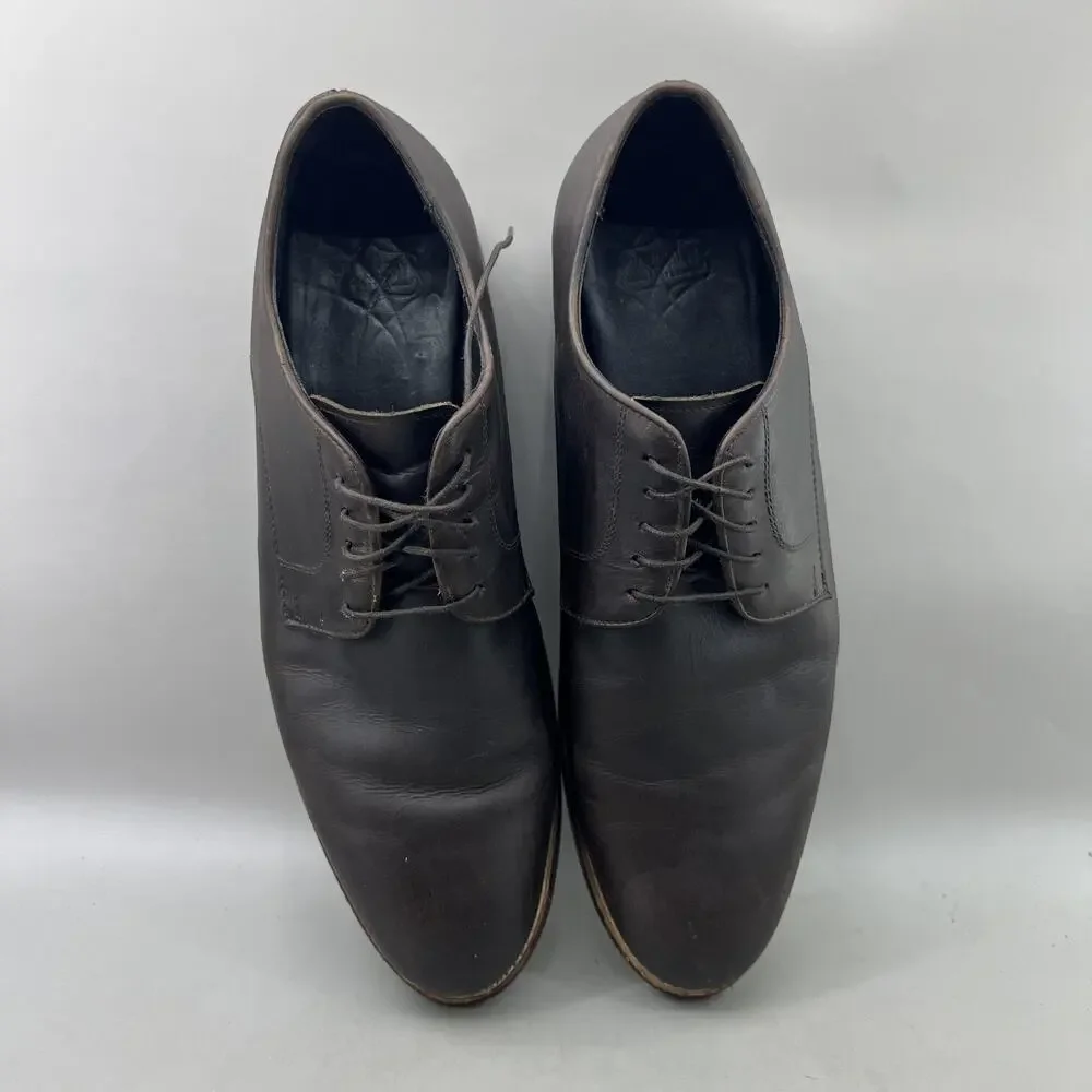 Thursday Boot Co Statesman Casual Oxford Men Size 12 Brown Leather Comfort Shoes